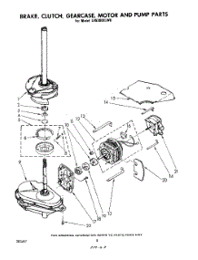 06 - Brake, Clutch, Gearcase, Motor And Pump parts for Whirlpool Washer LB5300XLW0 from AppliancePartsPros.com