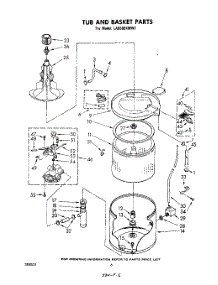 04 - Tub And Basket parts for Whirlpool Washer LA5580XMW1 from AppliancePartsPros.com