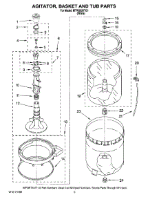 03 - Agitator, Basket And Tub Parts parts for Maytag Washer MTW5620TQ1 from AppliancePartsPros.com