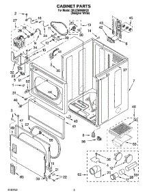 02 - Cabinet Parts parts for Whirlpool Dryer 3RLEQ8000KQ3 from AppliancePartsPros.com