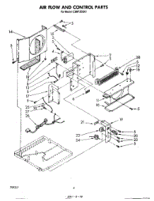 03 - Section parts for Whirlpool Air Conditioner CAW12D2A1 from AppliancePartsPros.com