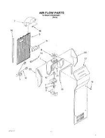 12 - Air Flow, Lit / Optional parts for Whirlpool Refrigerator 3XKGN705001 from AppliancePartsPros.com