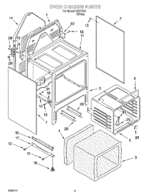 04 - Oven Chassis Parts parts for Whirlpool Range IHE37301 from AppliancePartsPros.com