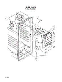03 - Liner parts for Whirlpool Refrigerator RT14CKXVL11 from AppliancePartsPros.com