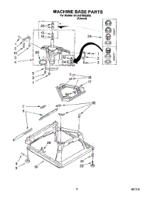 05 - Machine Base parts for Whirlpool Washer 4XLA87W92AN2 from AppliancePartsPros.com