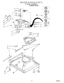 05 - Machine Base parts for Whirlpool Washer 7LSC8244EZ0 from AppliancePartsPros.com
