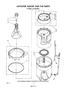 04 - Agitator, Basket And Tub parts for Whirlpool Washer LA7700XPW3 from AppliancePartsPros.com