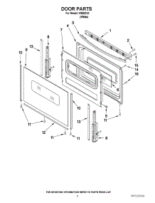 05 - Door Parts parts for Whirlpool Range IVE82300 from AppliancePartsPros.com