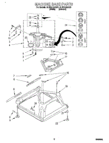 06 - Machine Base parts for Whirlpool Washer 6LBR5132AN1 from AppliancePartsPros.com
