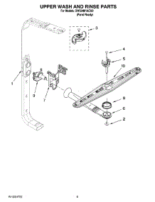07 - Upper Wash And Rinse Parts parts for Whirlpool Dishwasher DW524M1ACU0 from AppliancePartsPros.com