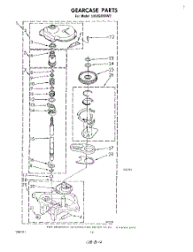 10 - Gearcase parts for Whirlpool Washer LA5550XPW3 from AppliancePartsPros.com