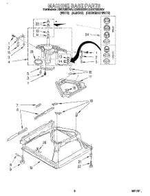 06 - Machine Base parts for Whirlpool Washer LSN7233BN1 from AppliancePartsPros.com