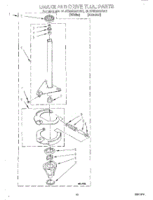 08 - Brake And Drive Tube parts for Whirlpool Washer 3LSR5233AN0 from AppliancePartsPros.com