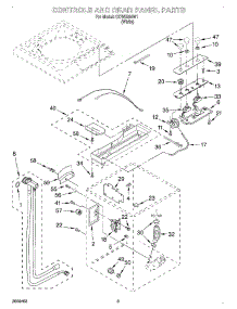 02 - Controls And Rear Panel parts for Whirlpool Washer CCW5294W1 from AppliancePartsPros.com