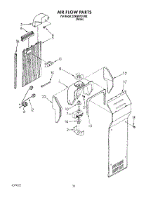 11 - Air Flow parts for Whirlpool Refrigerator 3XKGN701000 from AppliancePartsPros.com