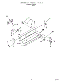 02 - Control Panel Parts parts for Whirlpool Range IJP87802 from AppliancePartsPros.com