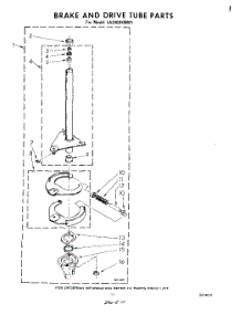 09 - Brake And Drive Tube parts for Whirlpool Washer LA3400XMW1 from AppliancePartsPros.com