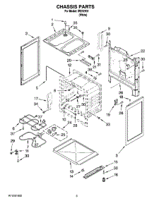 03 - Chassis Parts parts for Whirlpool Range IRE32303 from AppliancePartsPros.com