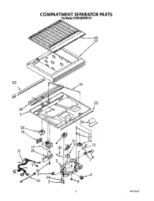 03 - Compartment Separator parts for Kitchenaid Refrigerator KTRI18KWWH10 from AppliancePartsPros.com