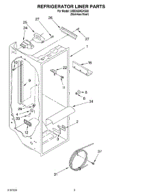 02 - Refrigerator Liner parts for Whirlpool Refrigerator 3XED5SHGKS00 from AppliancePartsPros.com