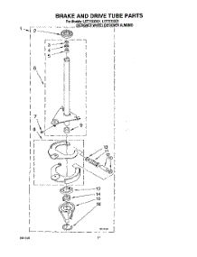 08 - Brake And Drive Tube parts for Whirlpool Washer LST7233DQ1 from AppliancePartsPros.com