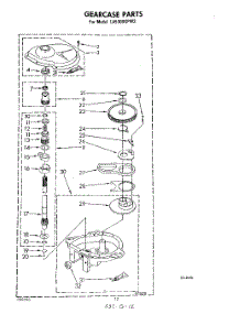 10 - Gearcase parts for Whirlpool Washer LA5300XPW2 from AppliancePartsPros.com