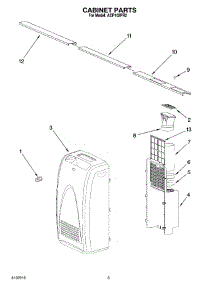 03 - Cabinet Parts parts for Whirlpool Air Conditioner ACP102PR2 from AppliancePartsPros.com