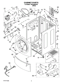 02 - Cabinet Parts parts for Maytag Dryer YMED9600SQ0 from AppliancePartsPros.com