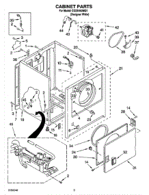 02 - Cabinet Parts parts for Whirlpool Dryer CGDX463MQ1 from AppliancePartsPros.com
