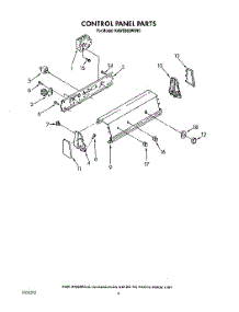 04 - Control Panel parts for Kitchenaid Washer KAWE560WAL1 from AppliancePartsPros.com