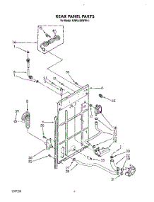 03 - Rear Panel parts for Kitchenaid Washer KAWL400WAL1 from AppliancePartsPros.com