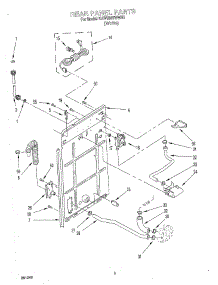 02 - Rear Panel parts for Kitchenaid Washer KAWE567WWH0 from AppliancePartsPros.com