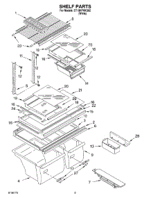 05 - Shelf, Optional parts for Whirlpool Refrigerator ST18HPXKQ02 from AppliancePartsPros.com