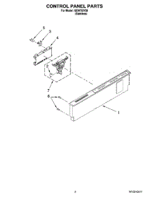 02 - Control Panel Parts parts for Whirlpool Dishwasher IUD9750VS0 from AppliancePartsPros.com