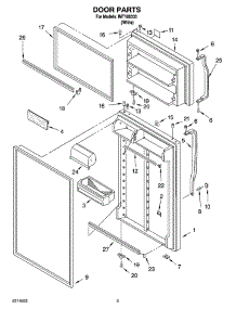 02 - Door Parts parts for Whirlpool Refrigerator IMT188303 from AppliancePartsPros.com
