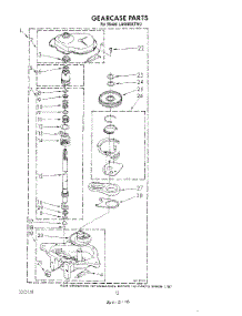10 - Gearcase parts for Whirlpool Washer LA6888XTW0 from AppliancePartsPros.com