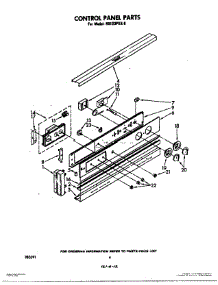 04 - Control Panel parts for Whirlpool Oven RB2200XK0 from AppliancePartsPros.com