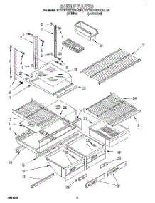04 - Shelf, Lit / Optional parts for Kitchenaid Refrigerator KTRD18KXWH30 from AppliancePartsPros.com