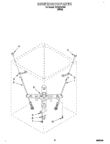 06 - Suspension parts for Whirlpool Washer CCW5243W0 from AppliancePartsPros.com