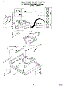 06 - Machine Base parts for Whirlpool Washer GLSR5233AN1 from AppliancePartsPros.com