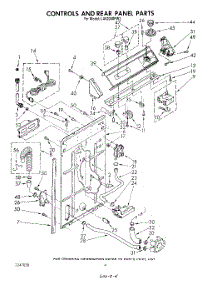 03 - Controls And Rear Panel parts for Whirlpool Washer LA6200XPW3 from AppliancePartsPros.com