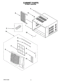 03 - Cabinet Parts parts for Whirlpool Air Conditioner CAR24CSS2 from AppliancePartsPros.com