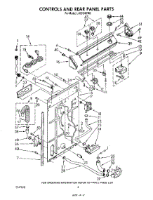 03 - Controls And Rear Panel parts for Whirlpool Washer LA5530XPW6 from AppliancePartsPros.com