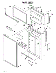 02 - Door Parts parts for Whirlpool Refrigerator IMT187301 from AppliancePartsPros.com
