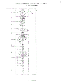 08 - Basket Drive And Brake parts for Whirlpool Washer LA6800XPW0 from AppliancePartsPros.com
