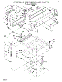 02 - Controls And Rear Panel parts for Whirlpool Washer CCW5243W1 from AppliancePartsPros.com