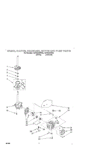 05 - Brake, Clutch, Gearcase, Motor & Pump parts for Whirlpool Washer LSP8245BN0 from AppliancePartsPros.com