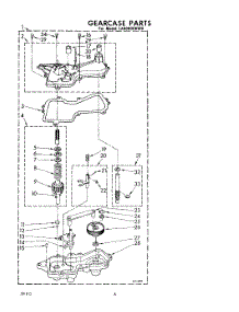 07 - Gearcase parts for Whirlpool Washer LA4000XKW0 from AppliancePartsPros.com