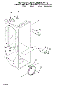 02 - Refrigerator Liner Parts parts for Whirlpool Refrigerator GC5THGXLQ01 from AppliancePartsPros.com