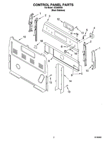 02 - Control Panel Parts parts for Whirlpool Range IES366RS0 from AppliancePartsPros.com